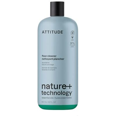 BIO SPECTRA ATTITUDE ATTITUDE Floor Cleaner, Made in Canada, Natural Origin Ingredients, EWG Verified, Streak Free, Dissolves Stubborn Dirt and Grime, Lavender & Rosemary, 947 mL BIO SPECTRA ATTITUDE ATTITUDE Floor Cleaner, Made in Canada, Natural Origin Ingredients, EWG Verified, Streak Free, Dissolves Stubborn Dirt and Grime, Lavender & Rosemary, 947 mL