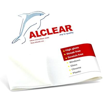ALCLEAR Microfiber Cloth - Efficient Cleaning for Glass, Chrome, Plastic ALCLEAR Microfiber Cloth - Efficient Cleaning for Glass, Chrome, Plastic