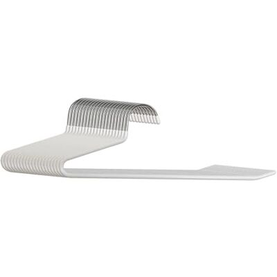 Relaxdays trouser hangers, set of 20, non-slip hangers, space-saving, HWD: 17.5 x 35 x 0.5 cm, suit hangers, white Relaxdays trouser hangers, set of 20, non-slip hangers, space-saving, HWD: 17.5 x 35 x 0.5 cm, suit hangers, white