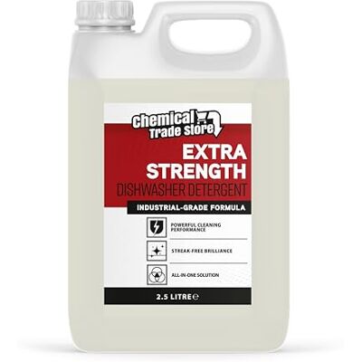 Chemical Trade Store – Commercial Dishwasher Detergent, 2.5L – Removes Grease & Stains, Heavy-Duty Formula For Commercial & Industrial Dishwashers Chemical Trade Store – Commercial Dishwasher Detergent, 2.5L – Removes Grease & Stains, Heavy-Duty Formula For Commercial & Industrial Dishwashers
