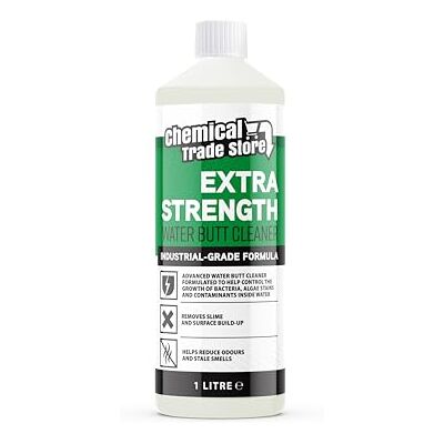 Chemical Trade Store Water Butt Cleaner 1L Cleaning Solution for Water Butts, Rain Barrels & Storage Tanks Removes Slime, Residue & Build-Up Chemical Trade Store Water Butt Cleaner 1L Cleaning Solution for Water Butts, Rain Barrels & Storage Tanks Removes Slime, Residue & Build-Up