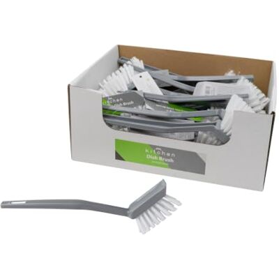 JVL Rectangular Dish Brushes Pack of 20 – Grey Kitchen Washing Up Cleaning Brushes for Dishwashing, Pots, Pans & Sink Cleaning JVL Rectangular Dish Brushes Pack of 20 – Grey Kitchen Washing Up Cleaning Brushes for Dishwashing, Pots, Pans & Sink Cleaning