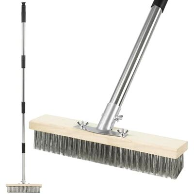 Pelle & Sol Heavy Duty Floor Scrubbing Brush Yard Brush with Telescopic Handle Floor Scrubber & Garden Broom for Outdoor Use Shower Scrubber, Outdoor Broom for Decking, Pathways & Driveways. Pelle & Sol Heavy Duty Floor Scrubbing Brush Yard Brush with Telescopic Handle Floor Scrubber & Garden Broom for Outdoor Use Shower Scrubber, Outdoor Broom for Decking, Pathways & Driveways.