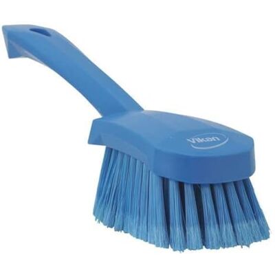 Vikan 41943 Soft/Split Bristles, Washing / Sweeping, Hand Brush, Short Handle, 270mm (Blue) Vikan 41943 Soft/Split Bristles, Washing / Sweeping, Hand Brush, Short Handle, 270mm (Blue)