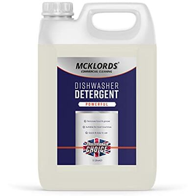 McKLords Premium Dishwasher Detergent 5 Litre Powerful, Efficient Cleaning for Sparkling Dishes Suitable for All Dishwashers McKLords Premium Dishwasher Detergent 5 Litre Powerful, Efficient Cleaning for Sparkling Dishes Suitable for All Dishwashers