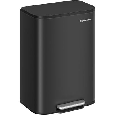 SONGMICS - Soft-Close Lid - Ink Black - 50L - Kitchen Bin SONGMICS - Soft-Close Lid - Ink Black - 50L - Kitchen Bin