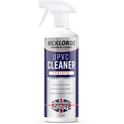 McKLords Commercial uPVC Cleaner 1L Professional Plastic & Window Frame Cleaner for Doors, Fascias & Conservatories Stains, Dirt & Discolouration McKLords Commercial uPVC Cleaner 1L Professional Plastic & Window Frame Cleaner for Doors, Fascias & Conservatories Stains, Dirt & Discolouration