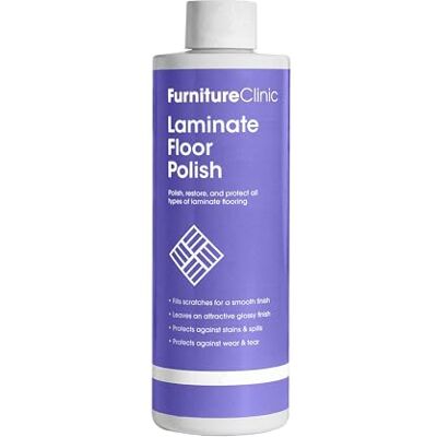 Furniture Clinic Laminate Floor Polish Polishes to a Glossy Sheen Protects Against Stains Fills Scratches and Reduces Wear & Tear – For All Types of Laminate Flooring 500ml Furniture Clinic Laminate Floor Polish Polishes to a Glossy Sheen Protects Against Stains Fills Scratches and Reduces Wear & Tear – For All Types of Laminate Flooring 500ml