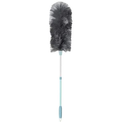 VIGAR Duster Cleans Tall Furniture and Shelves 14 x 14 x 98 cm Static Model Dust Catcher Brush Multipurpose Telescopic Handle Grey and Blue VIGAR Duster Cleans Tall Furniture and Shelves 14 x 14 x 98 cm Static Model Dust Catcher Brush Multipurpose Telescopic Handle Grey and Blue