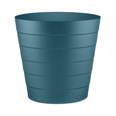 Zuvo Plastic Paper Bin 8L Shatter-Proof Waste Basket for Office Desk & Bedroom Bin Ideal Paper Bin with Wave Design Navy Blue Zuvo Plastic Paper Bin 8L Shatter-Proof Waste Basket for Office Desk & Bedroom Bin Ideal Paper Bin with Wave Design Navy Blue