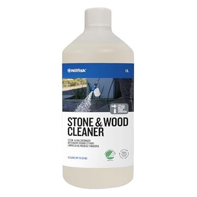 Nilfisk Stone & Wood Cleaner Pressure Washer Detergent for Outdoor Surfaces (1 L) Nilfisk Stone & Wood Cleaner Pressure Washer Detergent for Outdoor Surfaces (1 L)