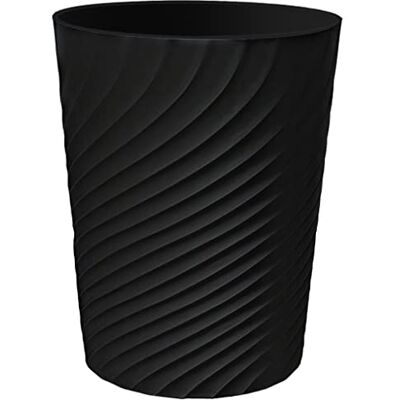 DAJITRE 1.8 Gallon Small Trash Can Wastebasket Recycling Bin Slim Profile for Compact Spaces Bathroom, Office, Bedroom, Kitchen (1.8 Gallon, Black) DAJITRE 1.8 Gallon Small Trash Can Wastebasket Recycling Bin Slim Profile for Compact Spaces Bathroom, Office, Bedroom, Kitchen (1.8 Gallon, Black)