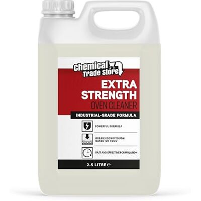 Chemical Trade Store Extra Strength Oven Cleaner 2.5L Heavy-Duty Liquid Gel Formula for Removing Tough Grease, Burnt Food, and Carbon Build-Up- Professional Oven Degreaser for Home and Commercial Use Chemical Trade Store Extra Strength Oven Cleaner 2.5L Heavy-Duty Liquid Gel Formula for Removing Tough Grease, Burnt Food, and Carbon Build-Up- Professional Oven Degreaser for Home and Commercial Use