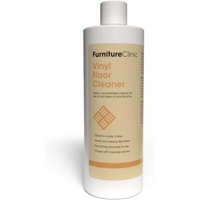 Furniture Clinic Vinyl Floor Cleaner Dilutes to Make 5 Litres Super Concentrated & Quick Drying Infused With Lavender Aroma For All Types of Vinyl Floors 500ml Furniture Clinic Vinyl Floor Cleaner Dilutes to Make 5 Litres Super Concentrated & Quick Drying Infused With Lavender Aroma For All Types of Vinyl Floors 500ml