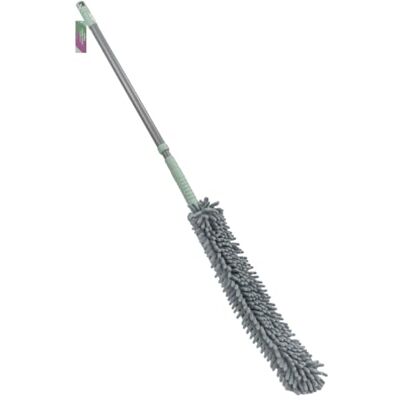 JVL Extendable Flexible Duster, Bendable Head for Hard to Reach Areas, Telescopic Handle Household Cleaning Tool – Grey JVL Extendable Flexible Duster, Bendable Head for Hard to Reach Areas, Telescopic Handle Household Cleaning Tool – Grey