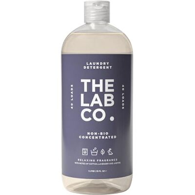 The Lab Co. Non-Bio Concentrated Laundry Detergent 40 Loads, 1L Hormone-kind Fragrance Relaxing Cotton, Lavender & Jasmine Scent Plant-Based, Vegan, Cruelty-Free, Sensitive Skin Safe The Lab Co. Non-Bio Concentrated Laundry Detergent 40 Loads, 1L Hormone-kind Fragrance Relaxing Cotton, Lavender & Jasmine Scent Plant-Based, Vegan, Cruelty-Free, Sensitive Skin Safe
