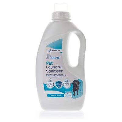 Byotrol ANIGENE Pet Laundry Sanitiser Liquid (1 Litre) Kills 99.9% Of Germs Removes Stains & Odours Even At Low Temperatures Perfect For Cleaning Pet Bedding, Toys & Blankets With Cotton Fresh Scent Byotrol ANIGENE Pet Laundry Sanitiser Liquid (1 Litre) Kills 99.9% Of Germs Removes Stains & Odours Even At Low Temperatures Perfect For Cleaning Pet Bedding, Toys & Blankets With Cotton Fresh Scent