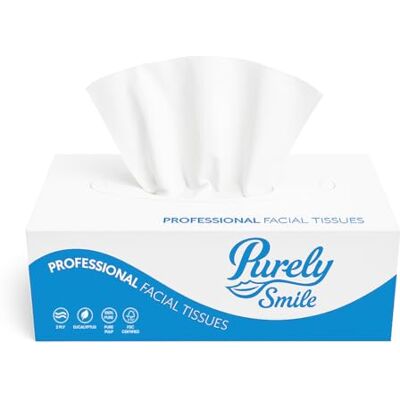 Blake & White 2-Ply Facial Tissues Box Multipack- Purely Smile Soft and Luxurious 100 Sheets Per Box Face Tissues-Extra Absorbent Facial Tissue for Cleaning Spills ideal Home and Office 36 Pack Blake & White 2-Ply Facial Tissues Box Multipack- Purely Smile Soft and Luxurious 100 Sheets Per Box Face Tissues-Extra Absorbent Facial Tissue for Cleaning Spills ideal Home and Office 36 Pack