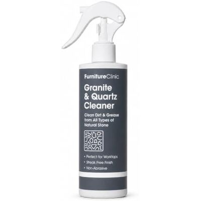 Furniture Clinic 500ml Granite & Quartz Spray Cleaner for Kitchen Worktops & Sinks Non Abrasive Cleaning & Streak Free Finish Dirt & Grease Remover Clean Black or White Marble Stone Worktop Furniture Clinic 500ml Granite & Quartz Spray Cleaner for Kitchen Worktops & Sinks Non Abrasive Cleaning & Streak Free Finish Dirt & Grease Remover Clean Black or White Marble Stone Worktop