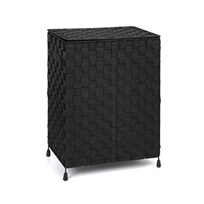 ARPAN Laundry Basket Hamper Washing Bin with Lid & Insert Handle for Easy Carrying Convenient Storage Organizer Box for Clothes, Toys (Black) ARPAN Laundry Basket Hamper Washing Bin with Lid & Insert Handle for Easy Carrying Convenient Storage Organizer Box for Clothes, Toys (Black)