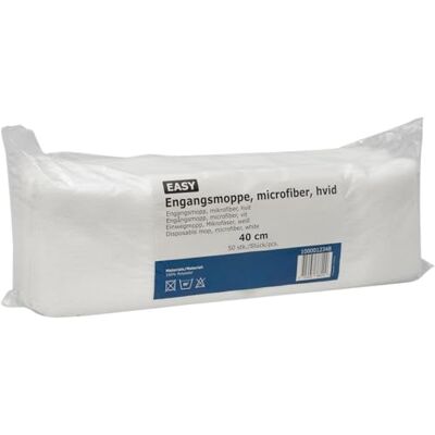 ABENA Single Use Microfibre mop pads Pack Of 50 Cleaning Pads 40cm Single Use Microfibre Mop Head, High Performance Disposable Flat Mop Pads. Flat Mop Cloths Can Be Used Wet Or Dry. ABENA Single Use Microfibre mop pads Pack Of 50 Cleaning Pads 40cm Single Use Microfibre Mop Head, High Performance Disposable Flat Mop Pads. Flat Mop Cloths Can Be Used Wet Or Dry.