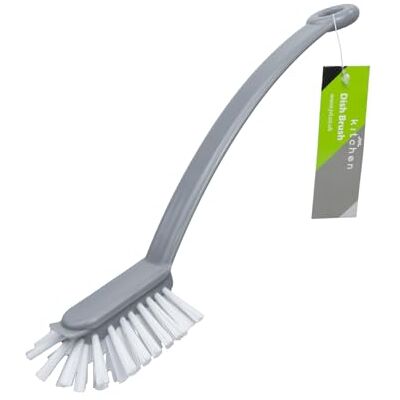 JVL Dish Brushes Pack of 20 – Grey Kitchen Washing Up Brushes with Ergonomic Handle for Dishwashing, Pots, Pans & Sink Cleaning JVL Dish Brushes Pack of 20 – Grey Kitchen Washing Up Brushes with Ergonomic Handle for Dishwashing, Pots, Pans & Sink Cleaning