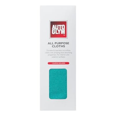 AutoGlym All Purpose Cloths 40 x 40cm, 3 Pack – Premium Scratch‑free, Seamless Car Care Microfiber Cloths for Interior and External Use, Machine Washable AutoGlym All Purpose Cloths 40 x 40cm, 3 Pack – Premium Scratch‑free, Seamless Car Care Microfiber Cloths for Interior and External Use, Machine Washable