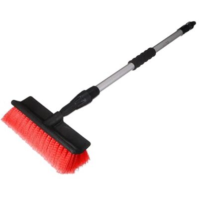 SIXTOL CAR DETAILING WASH BRUSH 1 Telescopic Flow-Through Car Wash Brush Adjustable Length Gentle Bristles Easy Car Cleaning SIXTOL CAR DETAILING WASH BRUSH 1 Telescopic Flow-Through Car Wash Brush Adjustable Length Gentle Bristles Easy Car Cleaning