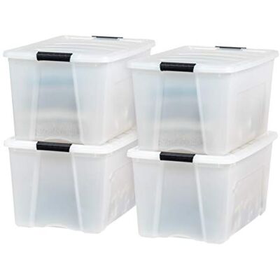 IRIS USA , Inc. Storage Bin, Pearl, 72 Litre IRIS USA , Inc. Storage Bin, Pearl, 72 Litre