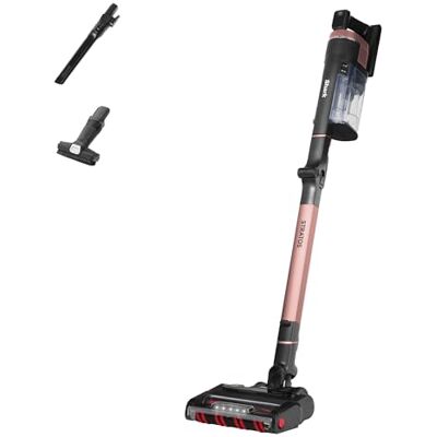 Shark Stratos Cordless Stick Vacuum Cleaner with Anti Hair Wrap Plus, Clean Sense IQ & Anti-Odour Technology, 60 Mins Run-Time, Removable Battery, 2 Attachments, Charcoal/Rose Gold IZ400UK Shark Stratos Cordless Stick Vacuum Cleaner with Anti Hair Wrap Plus, Clean Sense IQ & Anti-Odour Technology, 60 Mins Run-Time, Removable Battery, 2 Attachments, Charcoal/Rose Gold IZ400UK