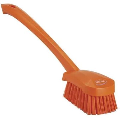 Vikan 41867 Hand-Held Hand Brush, Polypropylene, Polyester Bristle, 15-3/4", Orange Vikan 41867 Hand-Held Hand Brush, Polypropylene, Polyester Bristle, 15-3/4", Orange