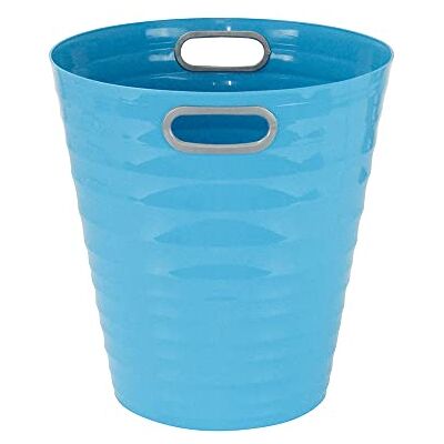 Waytex 931078 Office Bin Sky Blue Plastic Waste Paper Bin Modern Design for Office, Bedroom, Bathroom Capacity 12.5 L Turquoise Waytex 931078 Office Bin Sky Blue Plastic Waste Paper Bin Modern Design for Office, Bedroom, Bathroom Capacity 12.5 L Turquoise