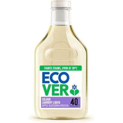 Ecover Colour Laundry Liquid, Apple Blossom & Freesia, 40 Washes, 1.43L Ecover Colour Laundry Liquid, Apple Blossom & Freesia, 40 Washes, 1.43L