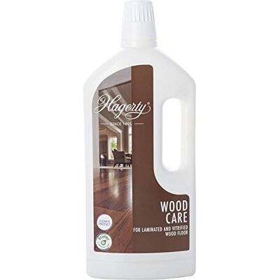 Hagerty Wood Floor Care wooden floor cleaner 1 litre I Effective parquet cleaner for deep cleaning & care of all wood, laminate and lacquered floors I Parquet intensive cleaner with anti-slip effect Hagerty Wood Floor Care wooden floor cleaner 1 litre I Effective parquet cleaner for deep cleaning & care of all wood, laminate and lacquered floors I Parquet intensive cleaner with anti-slip effect