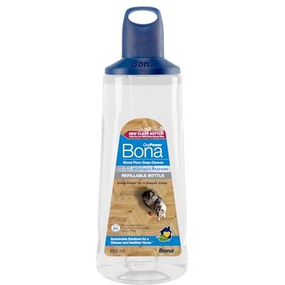 Bona Premium Spray Mop Cartridge, OxyPower Wood Floor Deep Cleaner, for Varnished or Hard Waxed Wood Floors, 850ml Bona Premium Spray Mop Cartridge, OxyPower Wood Floor Deep Cleaner, for Varnished or Hard Waxed Wood Floors, 850ml