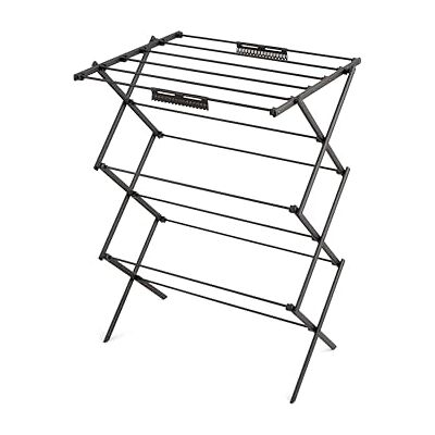 Swan - Stealth 3-Tier Concertina Airer - Black - Clothes Airer Swan - Stealth 3-Tier Concertina Airer - Black - Clothes Airer