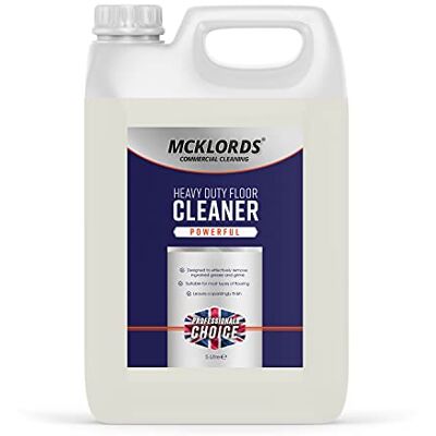 McKLords Heavy Duty Floor Cleaner, 5 Litre, Clear McKLords Heavy Duty Floor Cleaner, 5 Litre, Clear