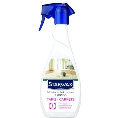 STARWAX Express Stain Remover Carpets & Upholstery 500 ml Quickly removes recent stains on synthetic & natural fibres, 1 minute action, spray bottle STARWAX Express Stain Remover Carpets & Upholstery 500 ml Quickly removes recent stains on synthetic & natural fibres, 1 minute action, spray bottle