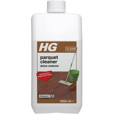 HG Parquet Cleaner shine restorer, Product 53, Concentrated Mopping Wooden Floor Gloss & Shine Restorer with Fresh Scent 1 Litre (467100106) HG Parquet Cleaner shine restorer, Product 53, Concentrated Mopping Wooden Floor Gloss & Shine Restorer with Fresh Scent 1 Litre (467100106)