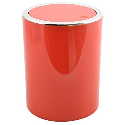 MSV Rubbish Bin 6 Litres, ABS Plastic, KAMAKA Collection, Red, Ø18.5 x 26 cm MSV Rubbish Bin 6 Litres, ABS Plastic, KAMAKA Collection, Red, Ø18.5 x 26 cm