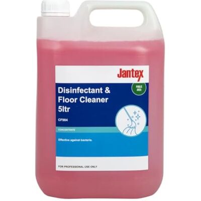 JANTEX Multi-Purpose Disinfectant Floor Cleaner Concentrate 5Ltr, 5 Litre JANTEX Multi-Purpose Disinfectant Floor Cleaner Concentrate 5Ltr, 5 Litre
