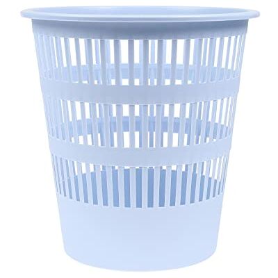DONAU D307-17 Waste Paper Basket, 12 Litres, Blue Pastel Colour, Plastic, for Office, Kitchen, Stable, Ecological PP Product, Tear-Resistant, 1 Piece DONAU D307-17 Waste Paper Basket, 12 Litres, Blue Pastel Colour, Plastic, for Office, Kitchen, Stable, Ecological PP Product, Tear-Resistant, 1 Piece
