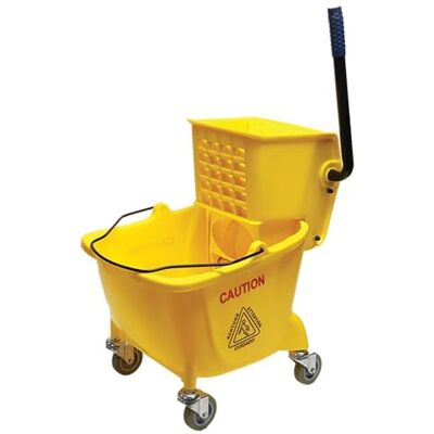 Simpli-Magic Mop Bucket with Wringer, 5 Gallon, Yellow Simpli-Magic Mop Bucket with Wringer, 5 Gallon, Yellow