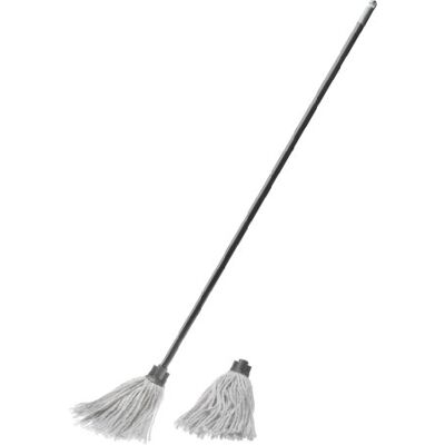 Addis Cotton Mop with Free Refill, Graphite, Multi-Colour, n.a,508889 Addis Cotton Mop with Free Refill, Graphite, Multi-Colour, n.a,508889