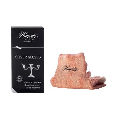 Hagerty Silver cleaning gloves with tarnish protection Impregnated cotton polishing practical for Practical for maintaining plated metals 1 pair Hagerty Silver cleaning gloves with tarnish protection Impregnated cotton polishing practical for Practical for maintaining plated metals 1 pair