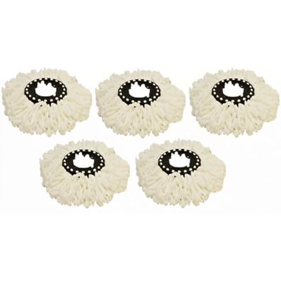 CYCLOMOP Replacement Spinning Spin Mop Heads Pack of 5 (390 Count) CYCLOMOP Replacement Spinning Spin Mop Heads Pack of 5 (390 Count)