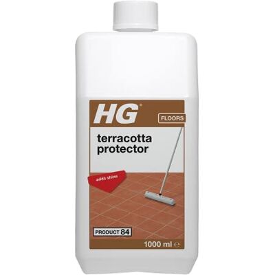 HG Terracotta Floor Protector 84, Shine & Seal Polish, Barrier Protection Guard Layer for Natural Stone, Concentrated Mopping Cleaner with Fresh Scent 1 Litre (192100106) HG Terracotta Floor Protector 84, Shine & Seal Polish, Barrier Protection Guard Layer for Natural Stone, Concentrated Mopping Cleaner with Fresh Scent 1 Litre (192100106)