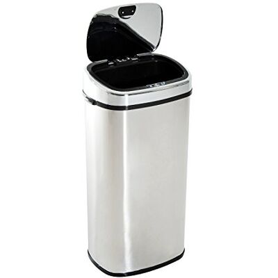 HOMCOM 68L Sensor Dustbin Stainless Steel Automatic Kitchen Waste Bin Silver HOMCOM 68L Sensor Dustbin Stainless Steel Automatic Kitchen Waste Bin Silver