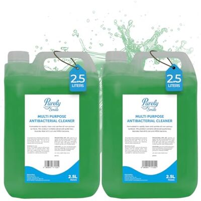 Blake & White Antibacterial Multi Surface Cleaner 2.5L Purely Smile Powerful Green Floor Cleaner Liquid for Walls and Unpolished Floors Unscented Floor Cleaners Pack of 2 Blake & White Antibacterial Multi Surface Cleaner 2.5L Purely Smile Powerful Green Floor Cleaner Liquid for Walls and Unpolished Floors Unscented Floor Cleaners Pack of 2