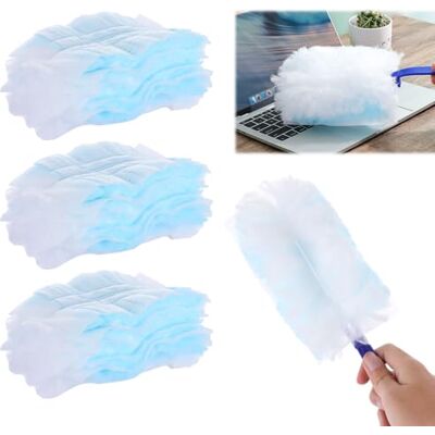 ASelected Fluffy Duster Refills 30 Pcs Duster Removal Refill Kit With 1Handle Hand Duster Refills Duster Dust Magnet Refills for Cleaning Furniture, Office, Blinds, Car ASelected Fluffy Duster Refills 30 Pcs Duster Removal Refill Kit With 1Handle Hand Duster Refills Duster Dust Magnet Refills for Cleaning Furniture, Office, Blinds, Car